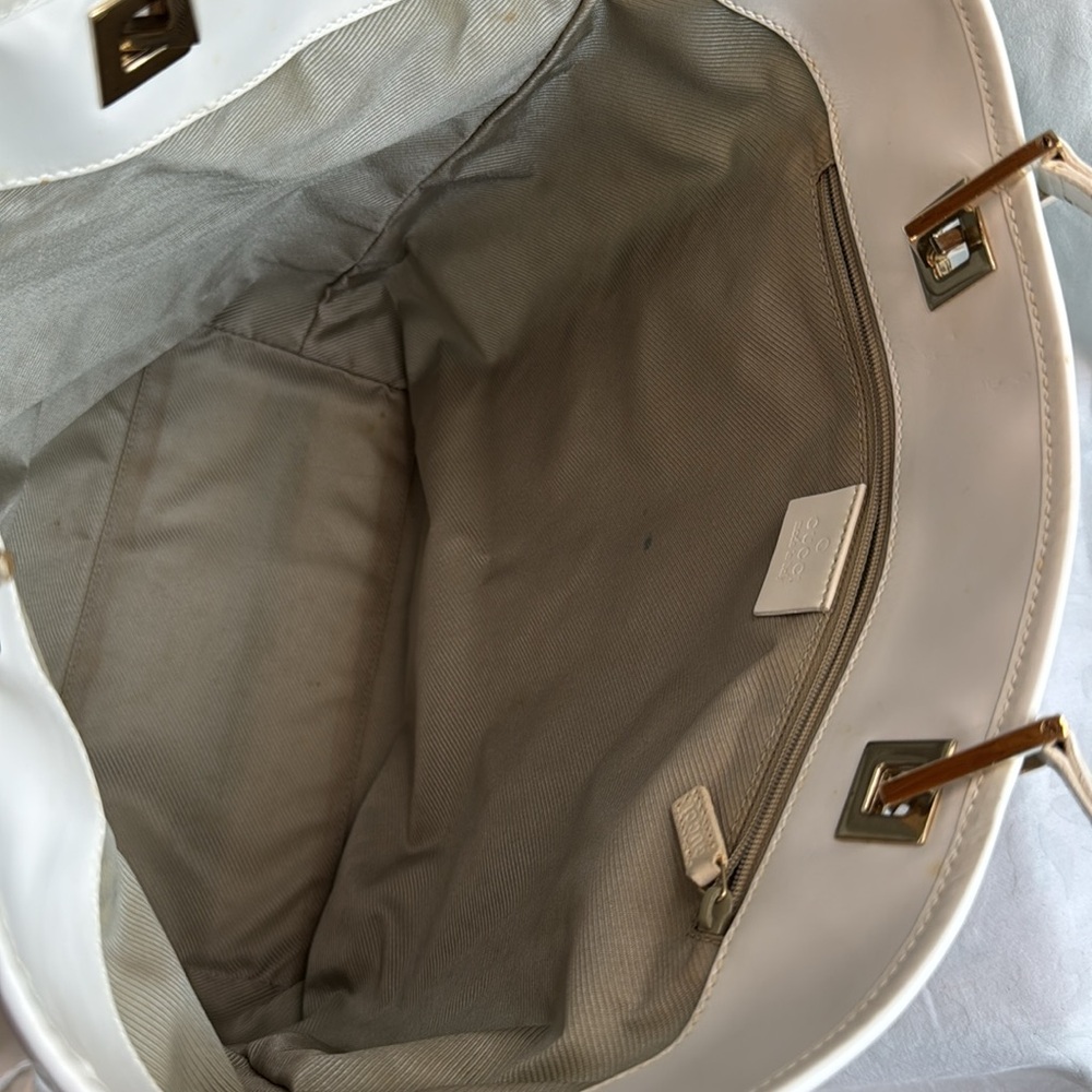 Gucci Guccissima Teal Canvas Tote - Picture 9 of 12